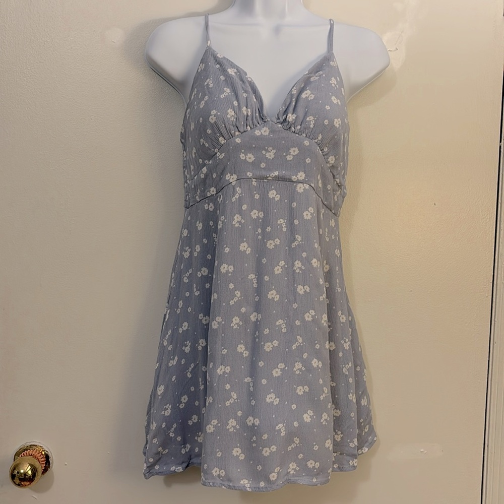 Floral, spaghetti, strap blouse